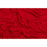 Stretch Recycled Polyester 4-Ply Crepe - Dark Red - Premium Collection