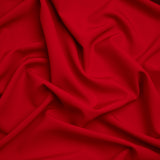 Stretch Recycled Polyester 4-Ply Crepe - Dark Red - Premium Collection