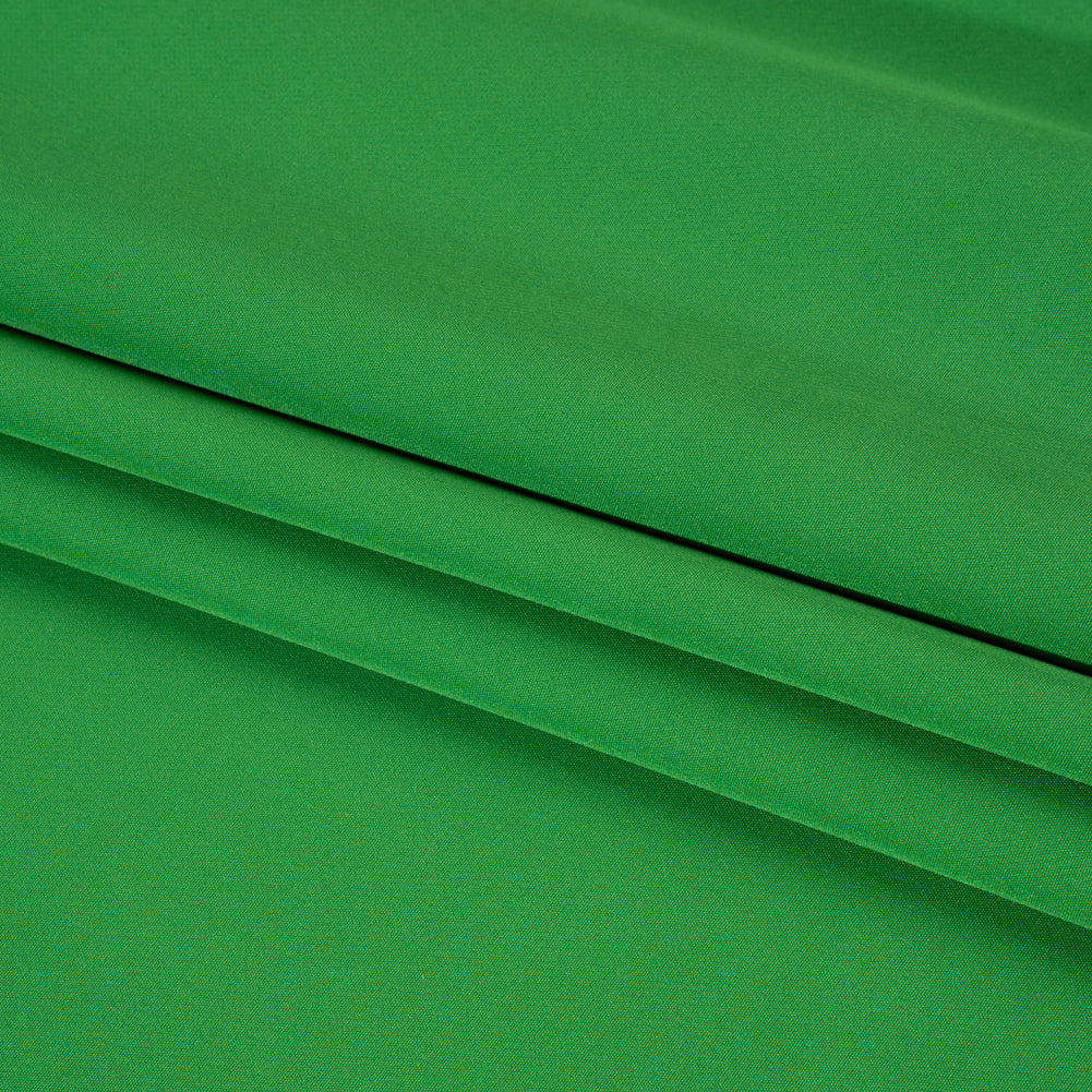 Stretch Recycled Polyester 4-Ply Crepe - Green - Premium Collection