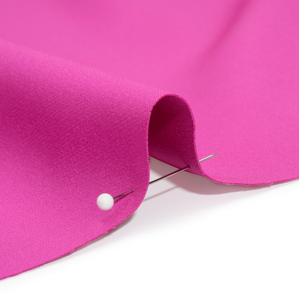 Stretch Recycled Polyester 4-Ply Crepe - Light Fuchsia - Premium Collection