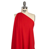 Stretch Recycled Polyester 4-Ply Crepe - Light Red - Premium Collection