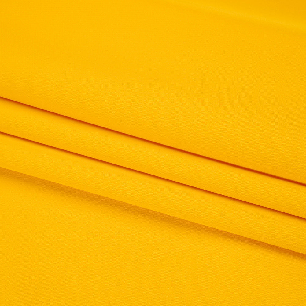 Stretch Recycled Polyester 4-Ply Crepe - Yellow - Premium Collection