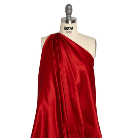 Silk Duchesse Satin - Roja Red - Premium Collection