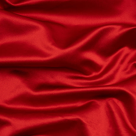 Silk Duchesse Satin - Roja Red - Premium Collection