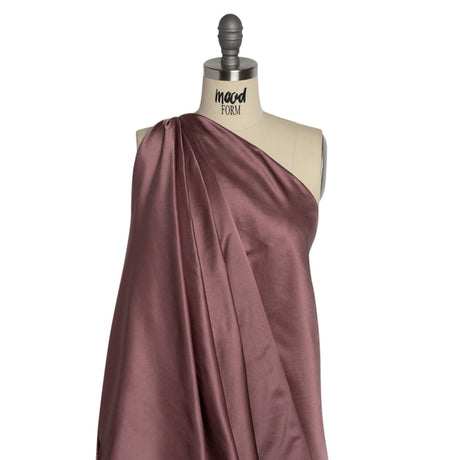 Silk Duchesse Satin - Victorian Mauve - Premium Collection
