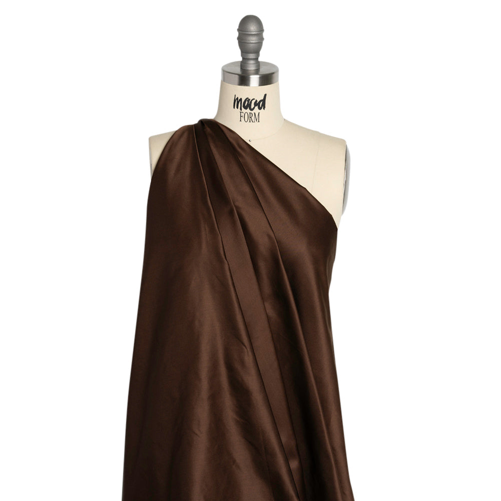 Silk Duchesse Satin - Chocolate - Premium Collection