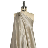 Silk Duchesse Satin - Candlelight Glow Gray - Premium Collection