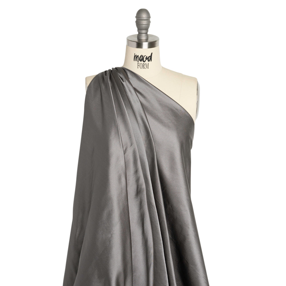 Silk Duchesse Satin - Heather Gray - Premium Collection