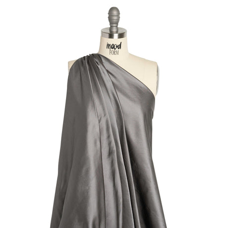 Silk Duchesse Satin - Heather Gray - Premium Collection