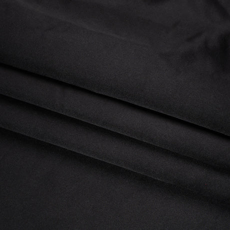 Silk Duchesse Satin - Black - Premium Collection