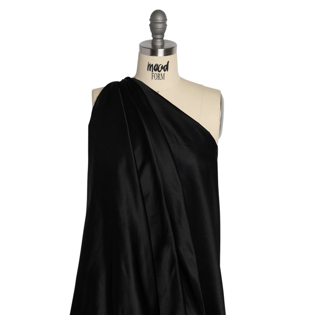 Silk Duchesse Satin - Black - Premium Collection