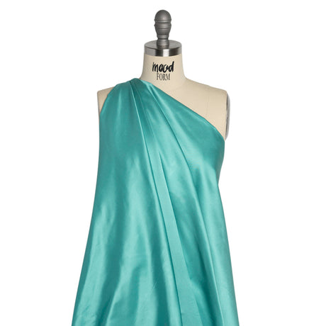 Silk Duchesse Satin - Colonial Blue - Premium Collection