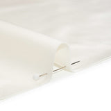 Stretch Satin Made in Italy - Polished White with White Backing - Premium Collection