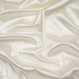 Stretch Satin Made in Italy - Polished White with White Backing - Premium Collection