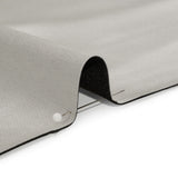 Stretch Satin Made in Italy - Silver with Black Backing - Premium Collection