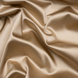 Stretch Satin Made in Italy - Taupe with Pumice Stone Backing - Premium Collection