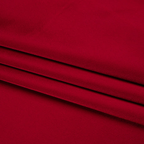 Stretch Satin Made in Italy - Chili Pepper with Black Backing - Premium Collection