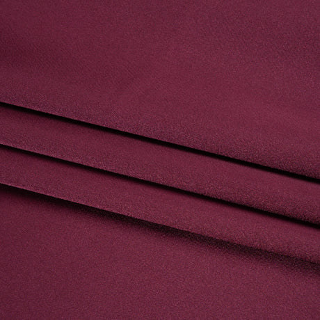 Stretch Satin Made in Italy - Burgundy with Black Backing - Premium Collection