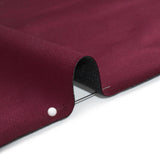Stretch Satin Made in Italy - Burgundy with Black Backing - Premium Collection