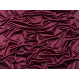 Stretch Satin Made in Italy - Burgundy with Black Backing - Premium Collection