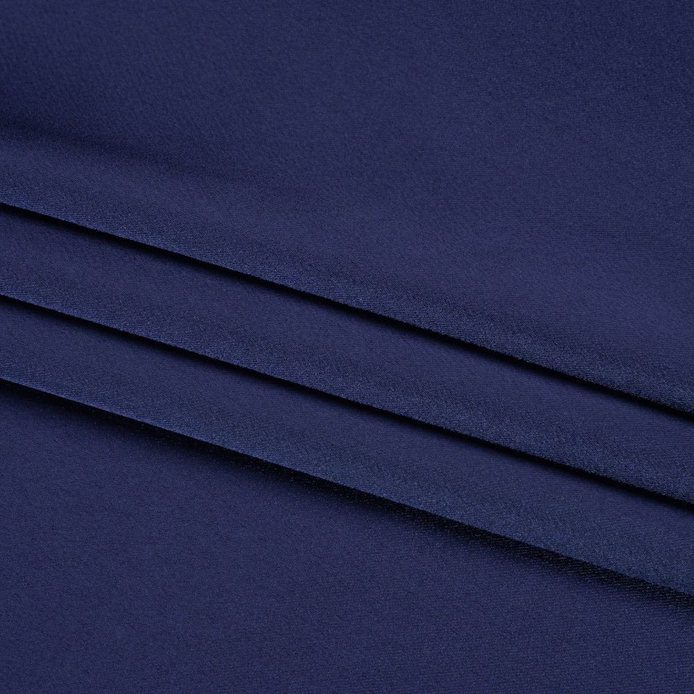 Stretch Satin Made in Italy - Navy with Black Backing - Premium Collection