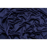 Stretch Satin Made in Italy - Navy with Black Backing - Premium Collection