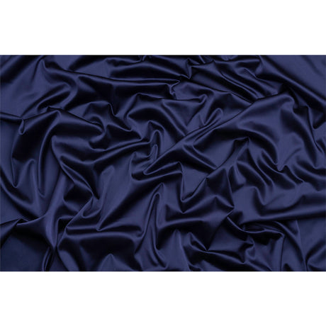 Stretch Satin Made in Italy - Navy with Black Backing - Premium Collection