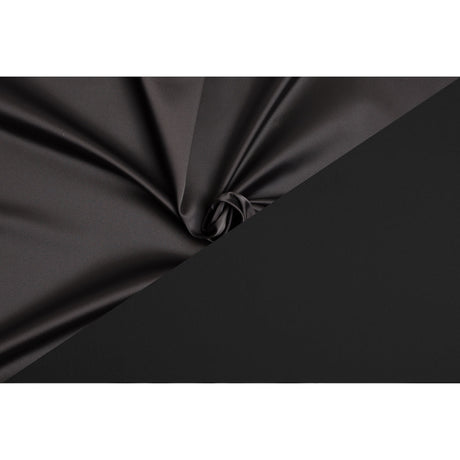 Stretch Satin Made in Italy - Black - Premium Collection