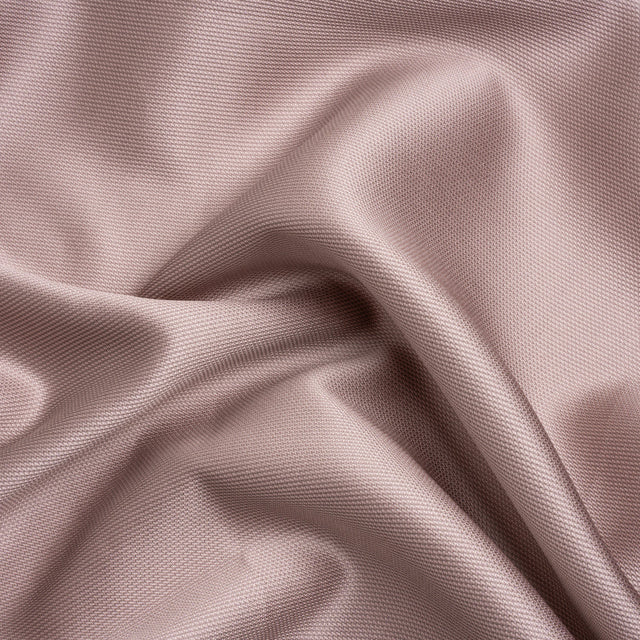 Polyester and Silk Mikado Pique Made in Italy - Deauville Mauve - Premium Collection