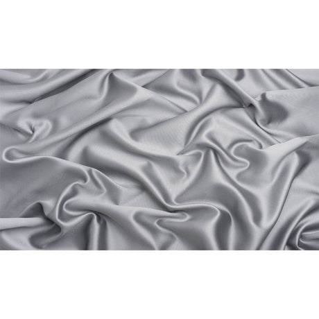 Polyester and Silk Mikado Pique Made in Italy - Gray Dawn - Premium Collection