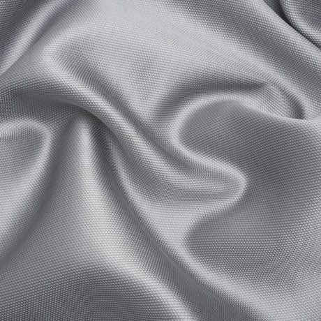 Polyester and Silk Mikado Pique Made in Italy - Gray Dawn - Premium Collection