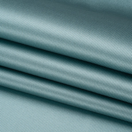 Polyester and Silk Mikado Pique Made in Italy - Cameo Blue - Premium Collection
