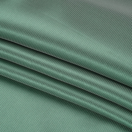 Polyester and Silk Mikado Pique Made in Italy - Beryl Green - Premium Collection