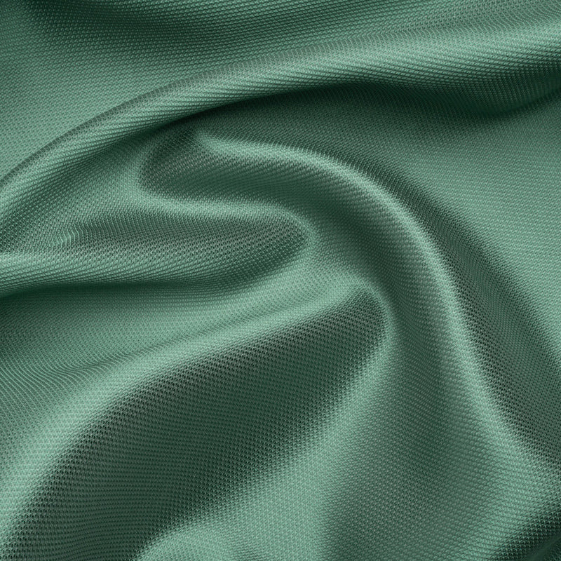 Polyester and Silk Mikado Pique Made in Italy - Beryl Green - Premium Collection