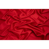 Polyester and Silk Mikado Pique Made in Italy - True Red - Premium Collection