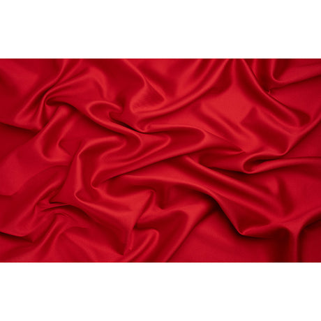 Polyester and Silk Mikado Pique Made in Italy - True Red - Premium Collection