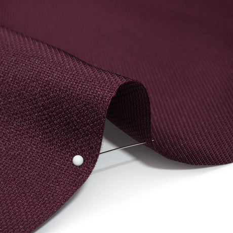 Polyester and Silk Mikado Pique Made in Italy - Potent Purple - Premium Collection