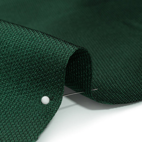 Polyester and Silk Mikado Pique Made in Italy - Forest - Premium Collection