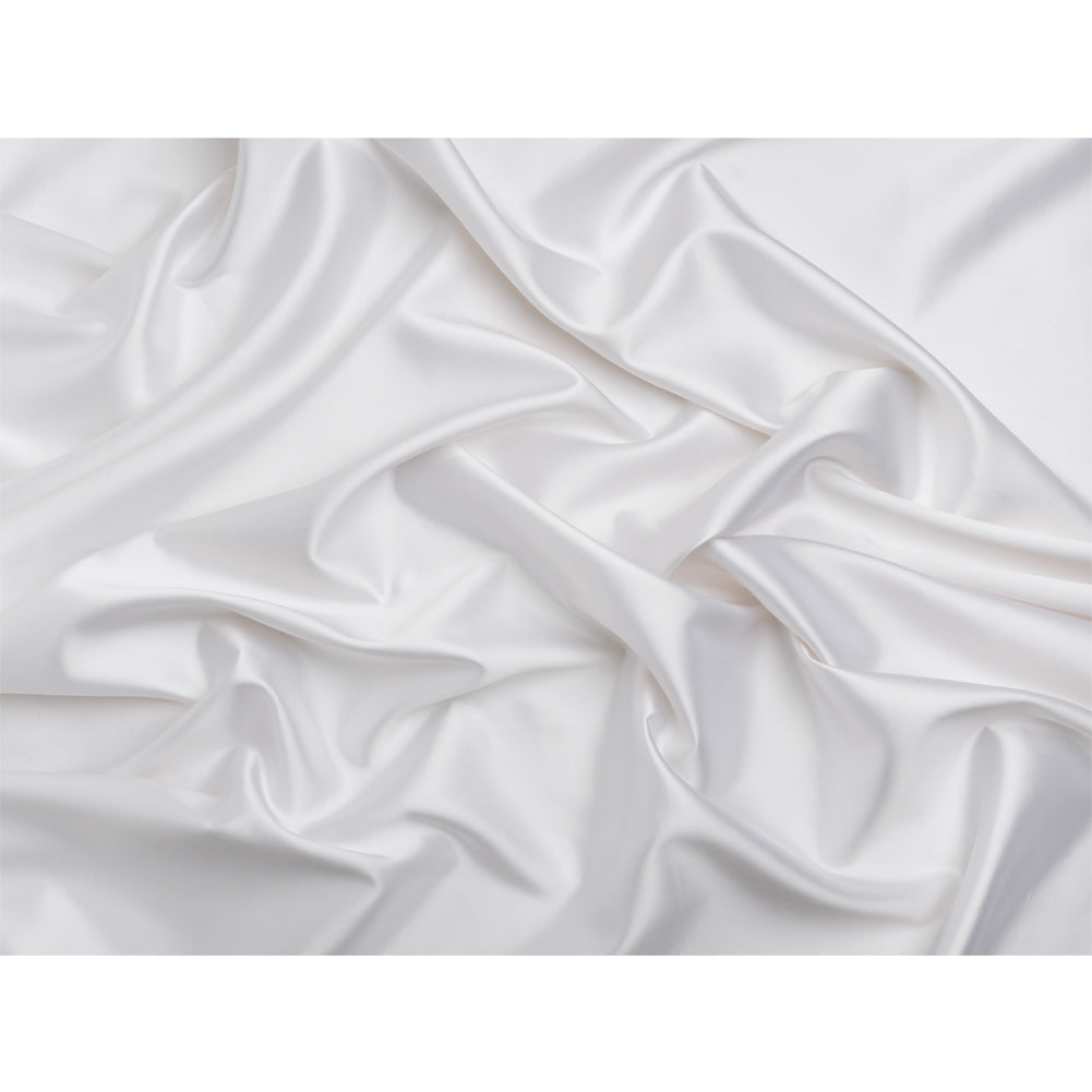 Silk Wool Twill - Bright White - Premium Collection