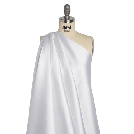 Silk Wool Twill - Bright White - Premium Collection