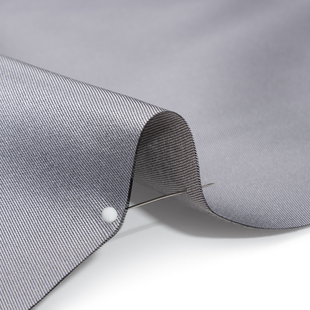 Silk Wool Twill - Dapple Gray - Premium Collection