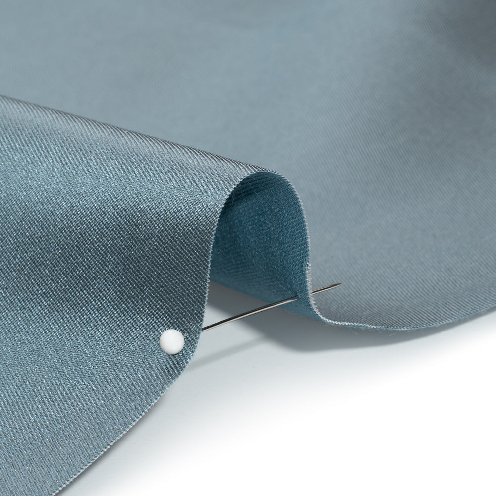 Silk Wool Twill - Blue Shadow - Premium Collection