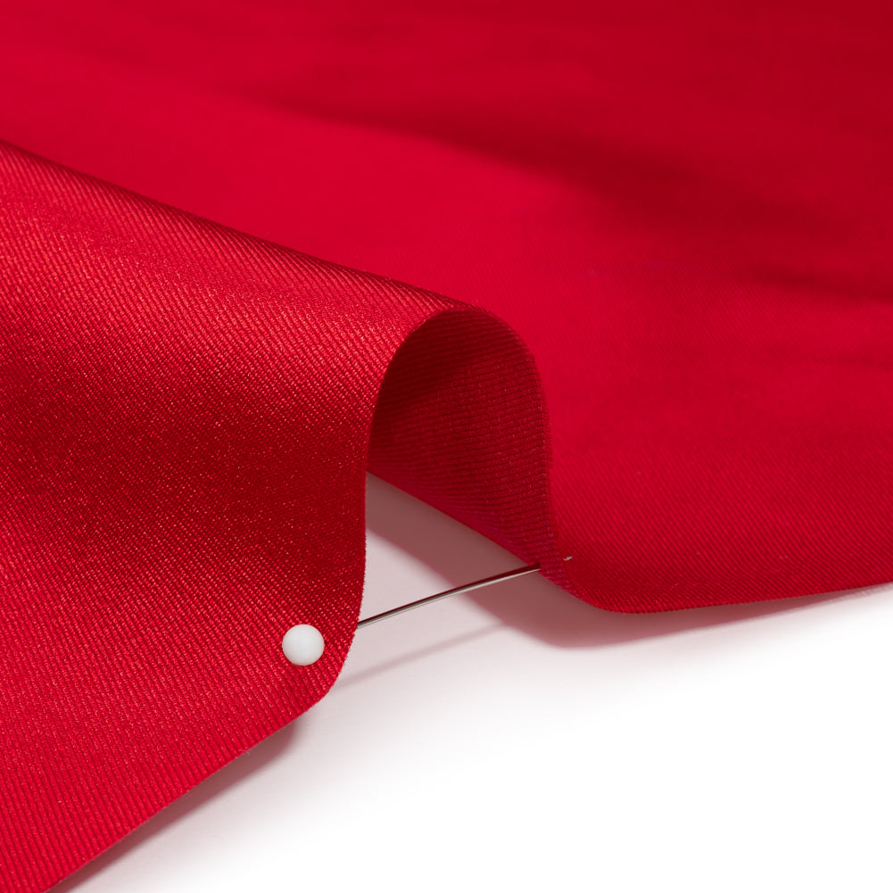Silk Wool Twill - True Red - Premium Collection
