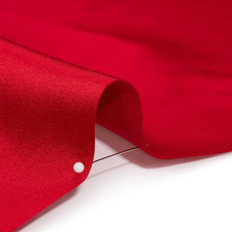Silk Wool Twill - True Red - Premium Collection