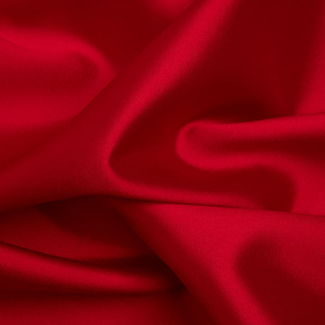 Silk Wool Twill - True Red - Premium Collection