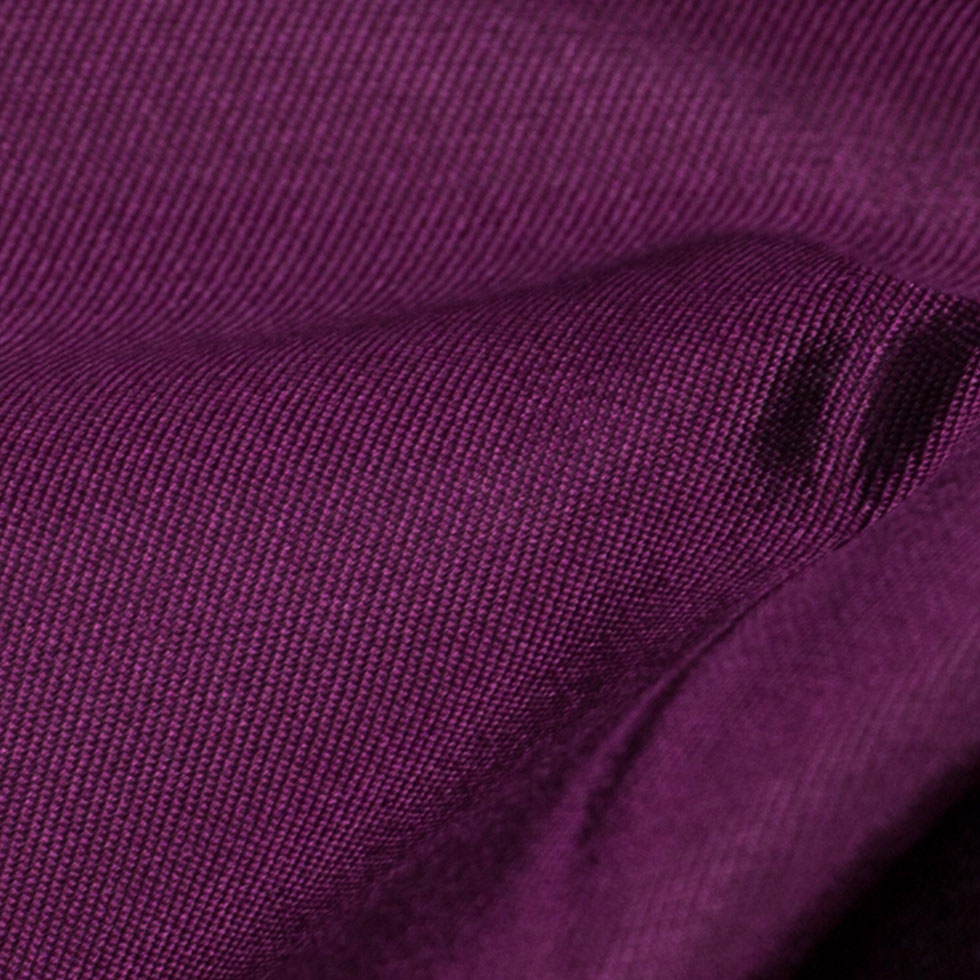 Silk Wool Twill - Purple Wine - Premium Collection