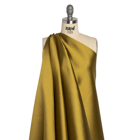 Silk Wool Twill - Golden Olive - Premium Collection