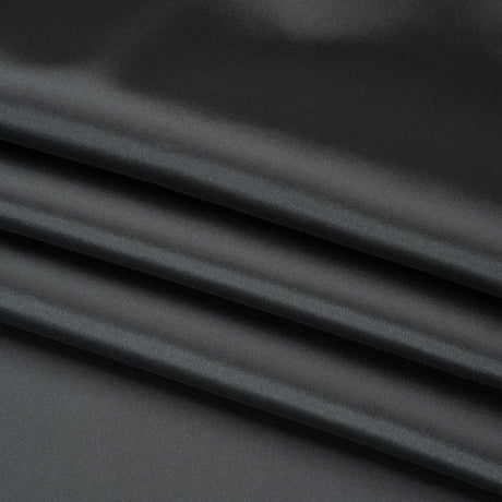 Silk Wool Twill - Stretch Charcoal - Premium Collection