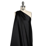 Silk Wool Twill - Jet Black - Premium Collection