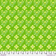 Cotton Print Fabric Green Always Flowers What the Birds Said 44/45"